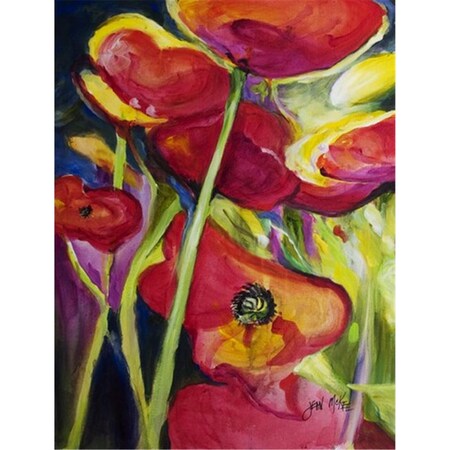 Carolines Treasures Poppies Flag Garden Size JMK1173GF